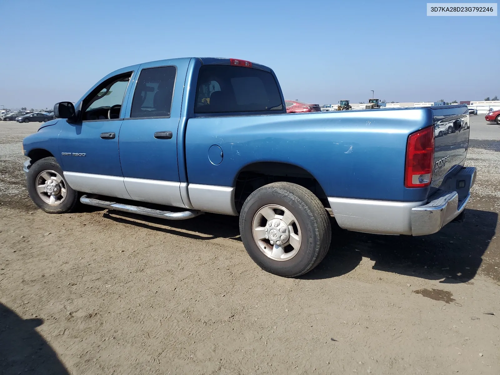 2003 Dodge Ram 2500 St VIN: 3D7KA28D23G792246 Lot: 67420904