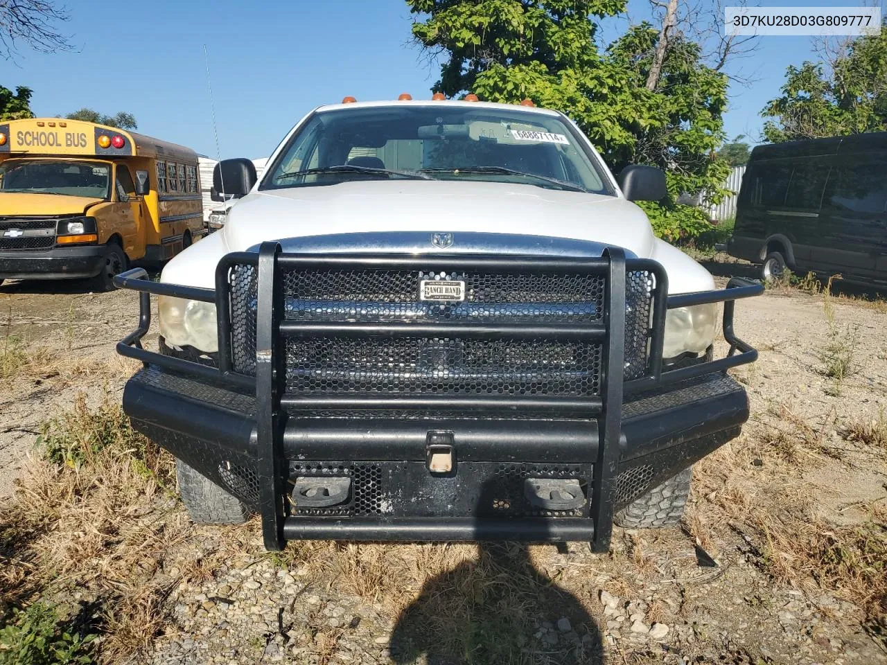 2003 Dodge Ram 2500 St VIN: 3D7KU28D03G809777 Lot: 68887114