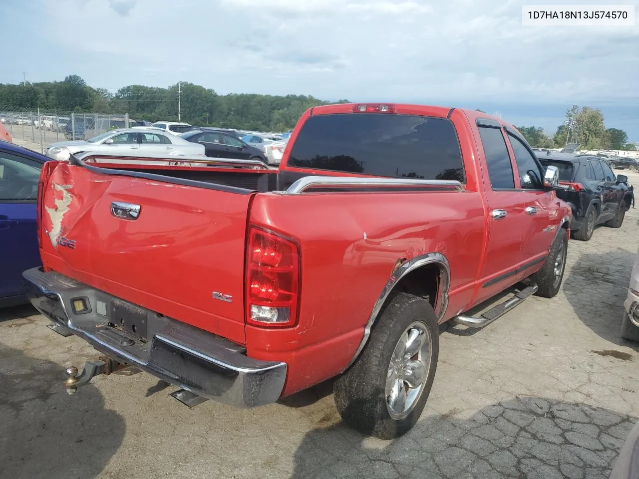 2003 Dodge Ram 1500 St VIN: 1D7HA18N13J574570 Lot: 68889894