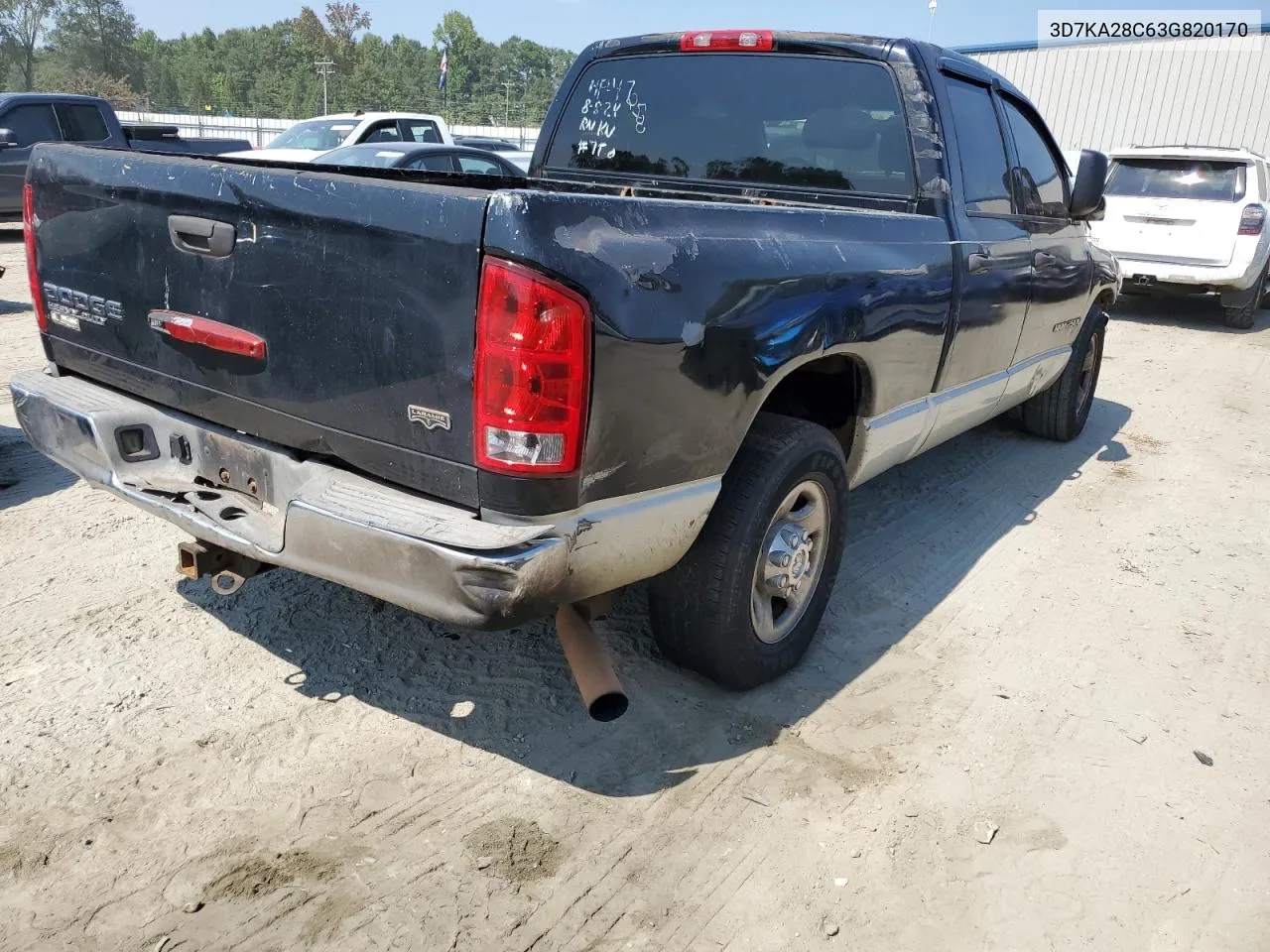 3D7KA28C63G820170 2003 Dodge Ram 2500 St