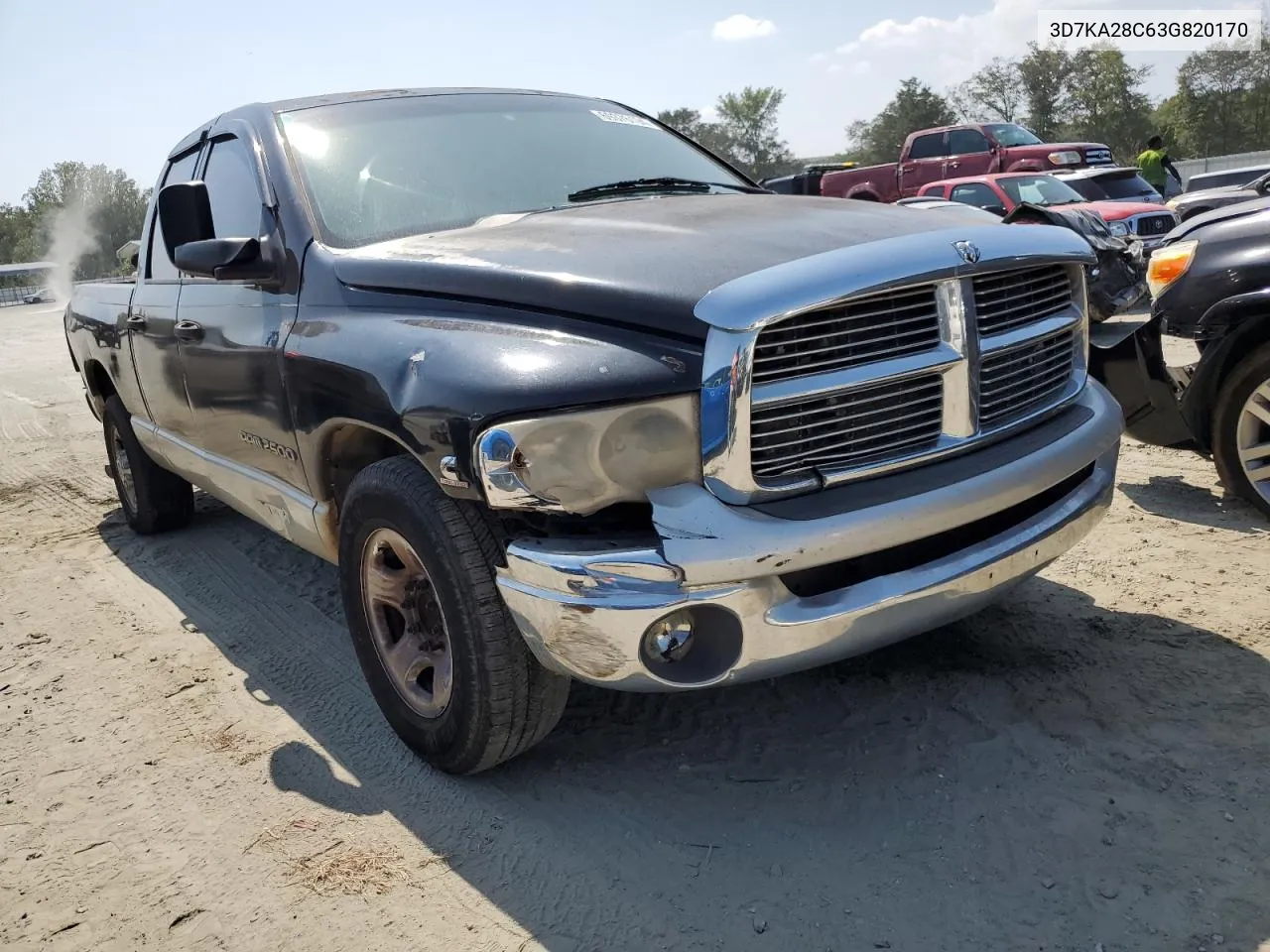 3D7KA28C63G820170 2003 Dodge Ram 2500 St