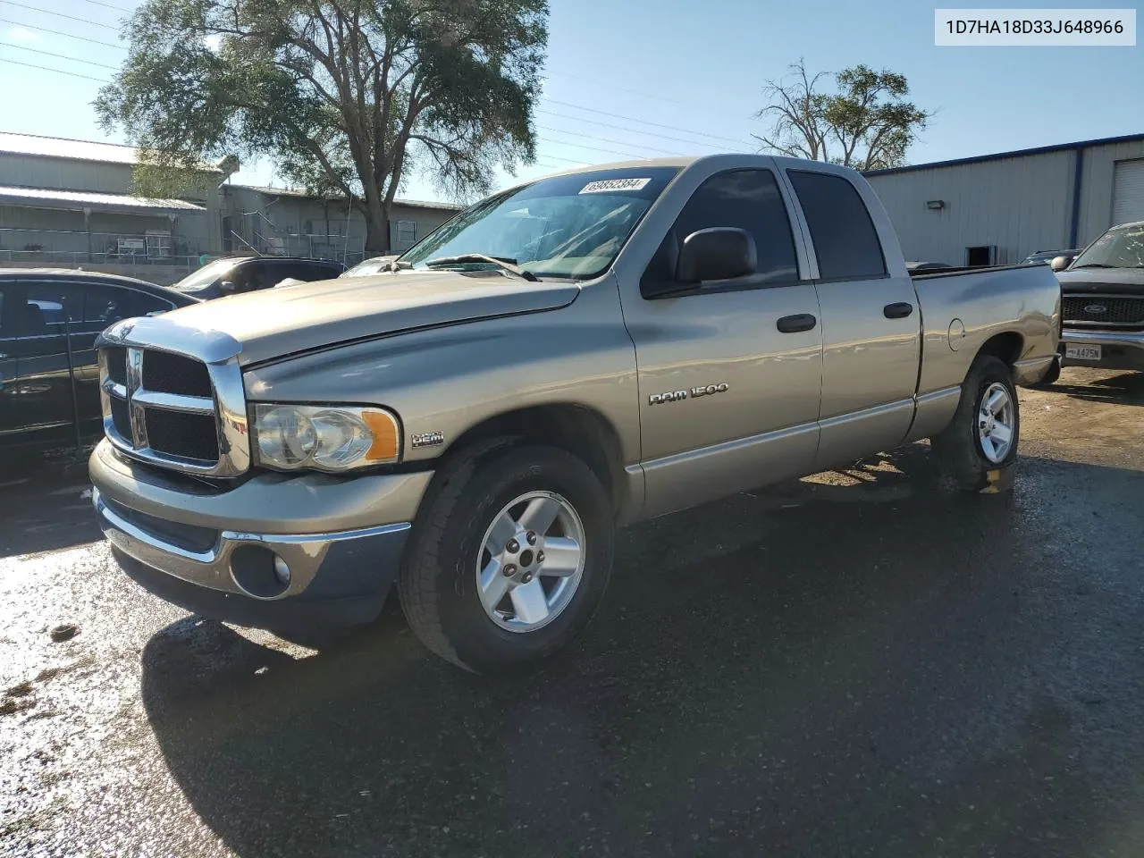 2003 Dodge Ram 1500 St VIN: 1D7HA18D33J648966 Lot: 69852384