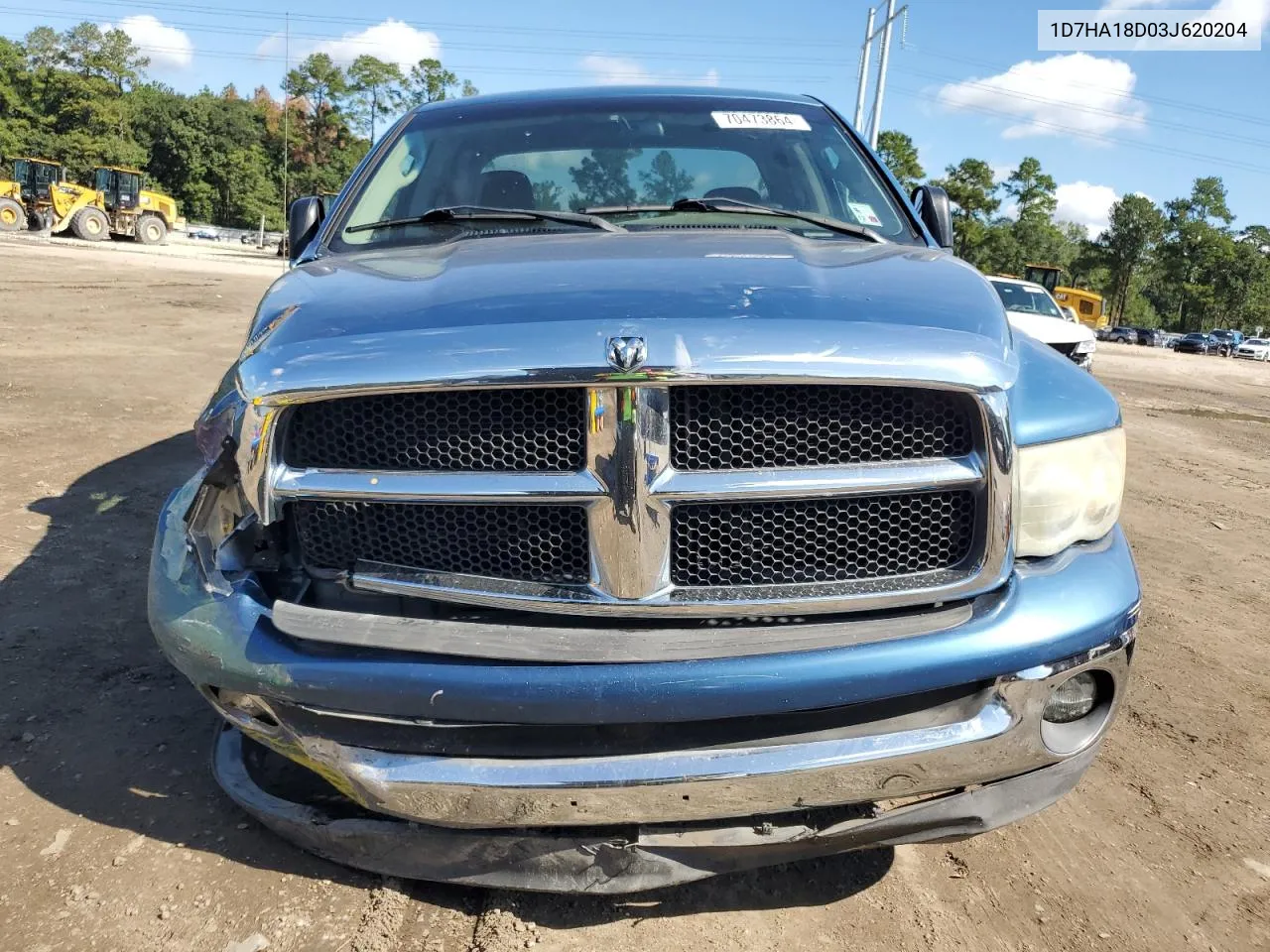 2003 Dodge Ram 1500 St VIN: 1D7HA18D03J620204 Lot: 70473864