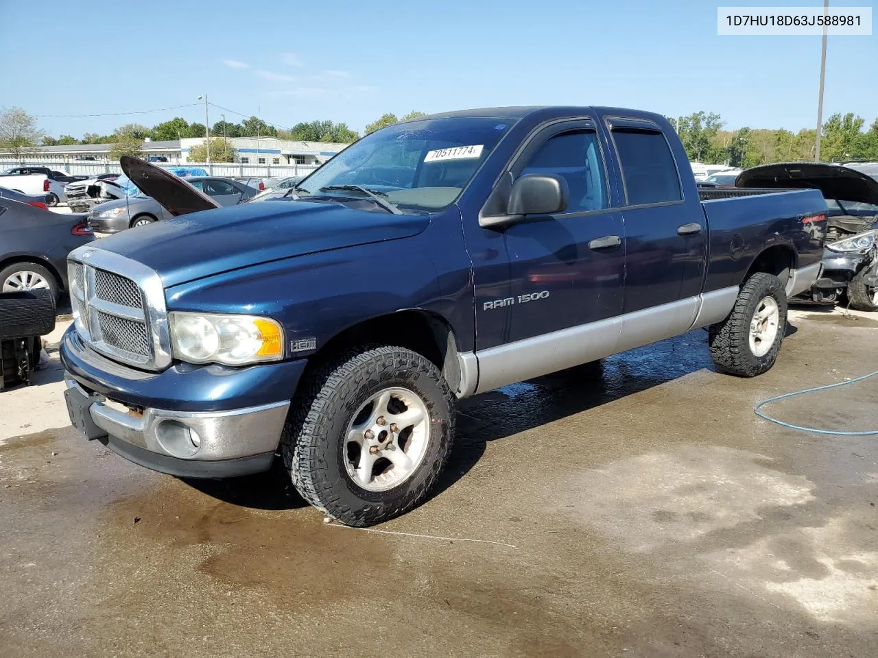 2003 Dodge Ram 1500 St VIN: 1D7HU18D63J588981 Lot: 70511774