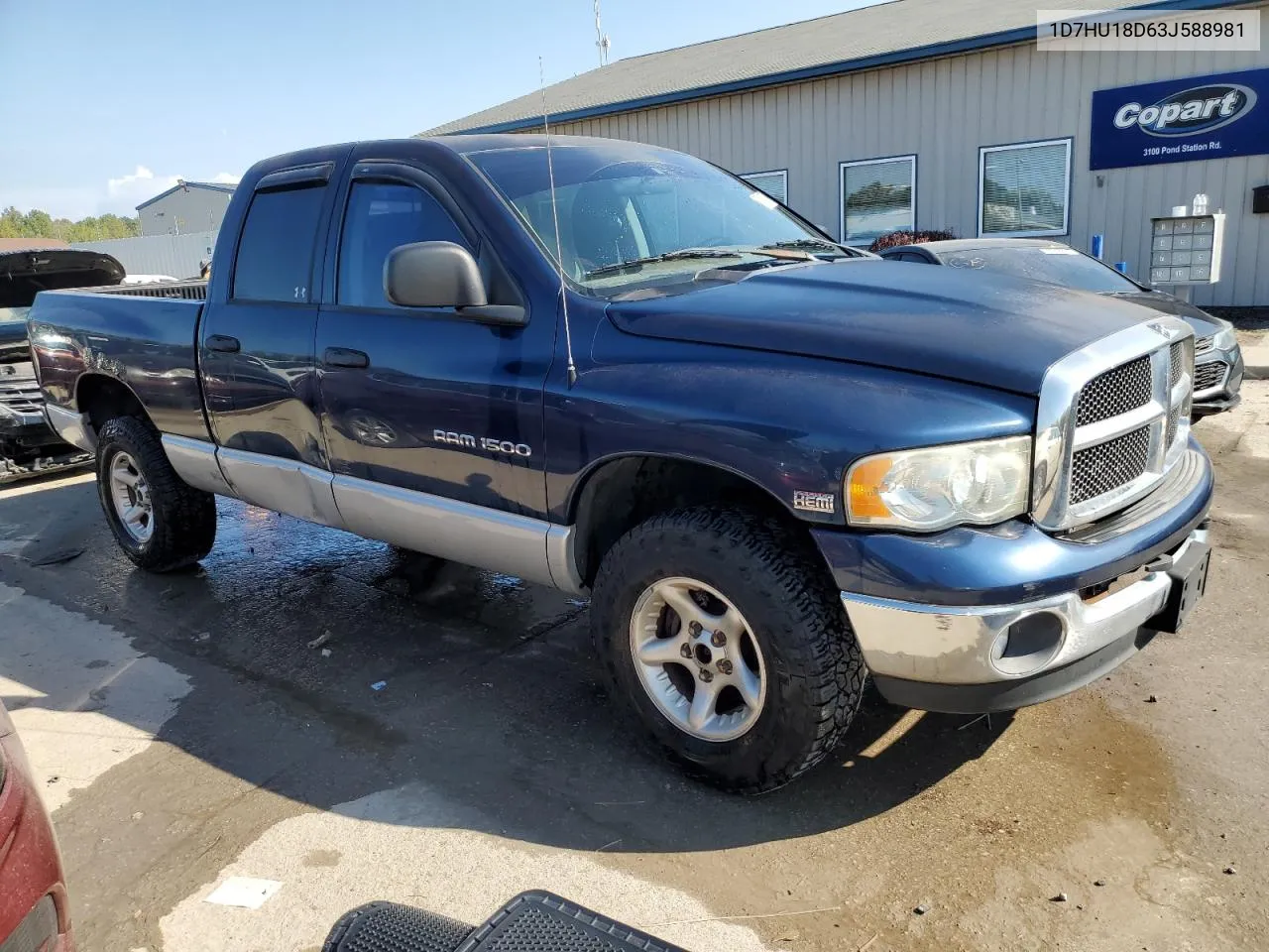 2003 Dodge Ram 1500 St VIN: 1D7HU18D63J588981 Lot: 70511774