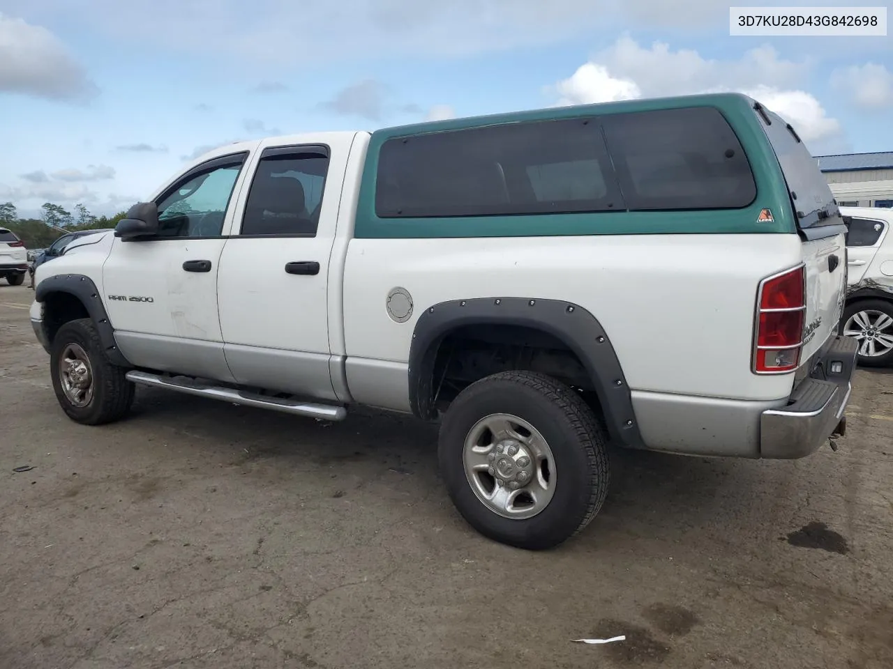 2003 Dodge Ram 2500 St VIN: 3D7KU28D43G842698 Lot: 70558994