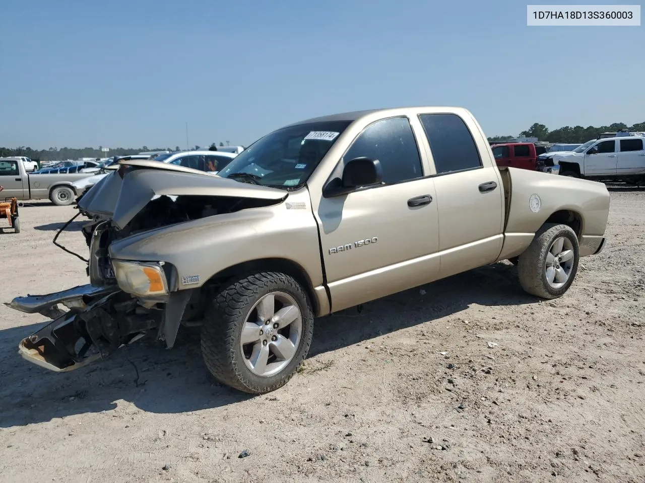 2003 Dodge Ram 1500 St VIN: 1D7HA18D13S360003 Lot: 71358174