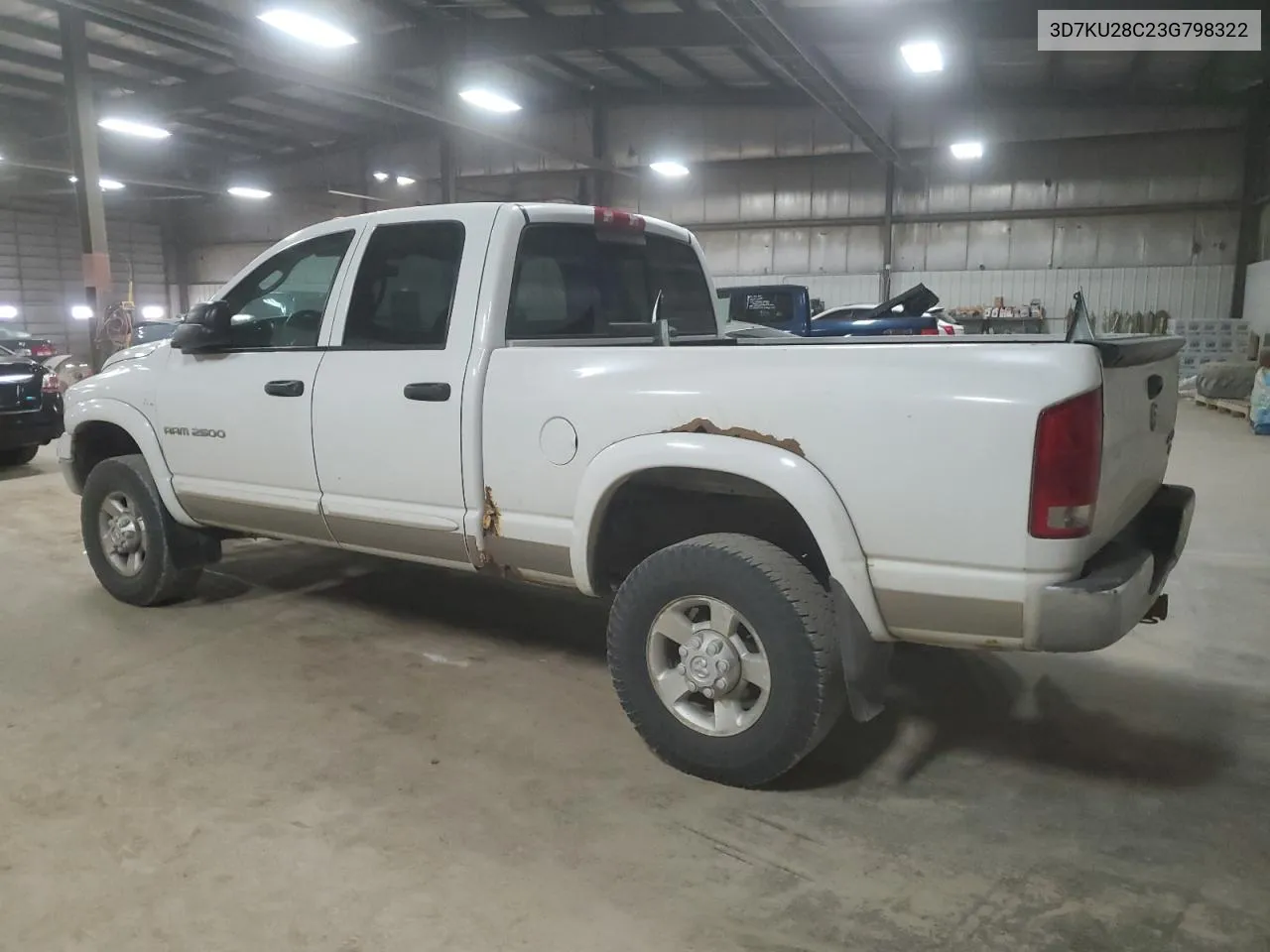 2003 Dodge Ram 2500 St VIN: 3D7KU28C23G798322 Lot: 71895634