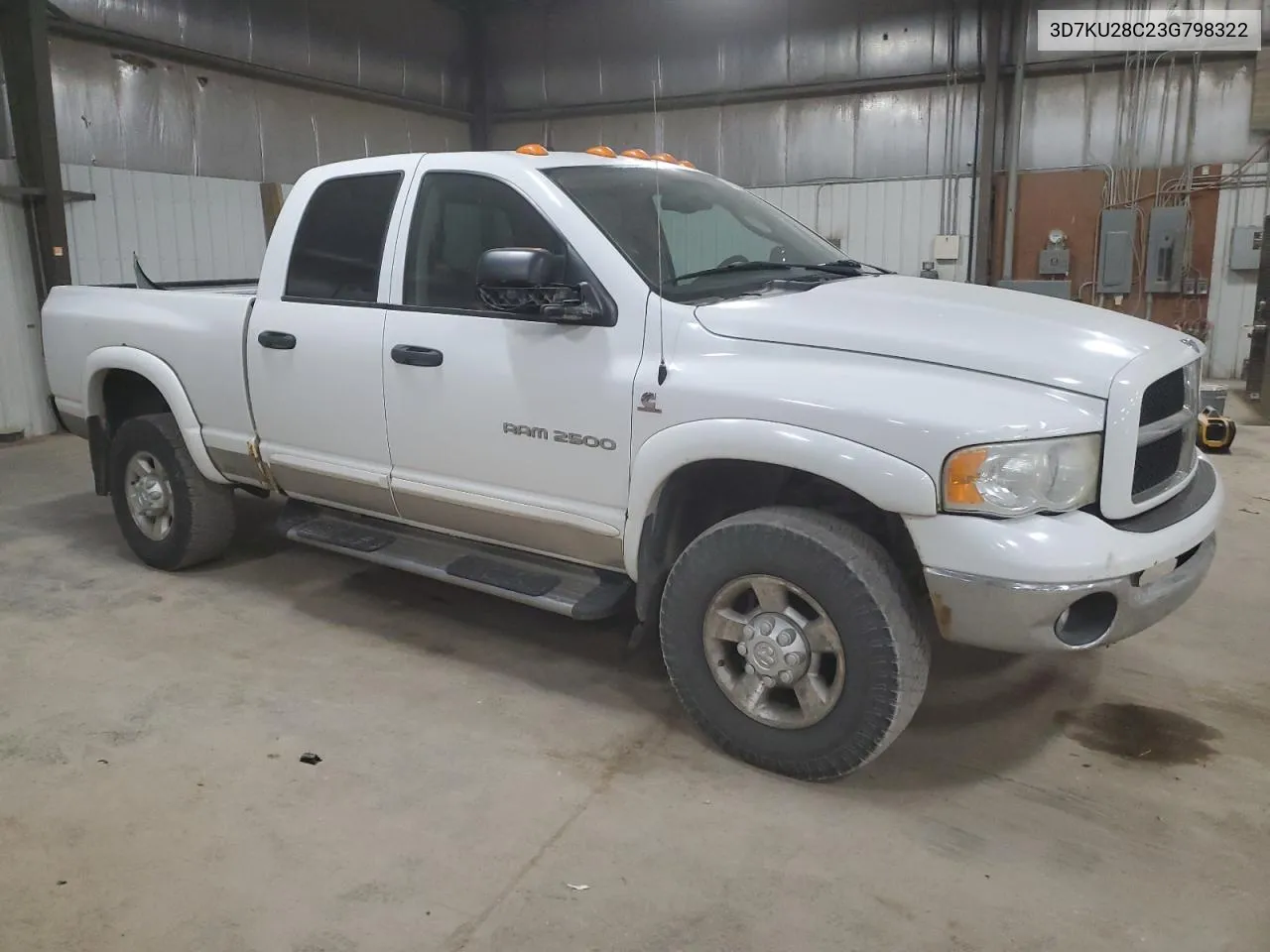 2003 Dodge Ram 2500 St VIN: 3D7KU28C23G798322 Lot: 71895634