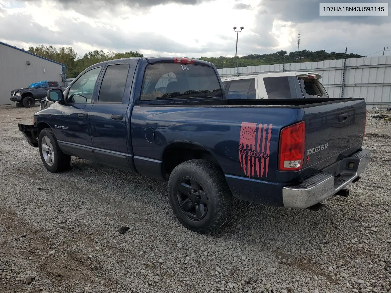 2003 Dodge Ram 1500 St VIN: 1D7HA18N43J593145 Lot: 72556474