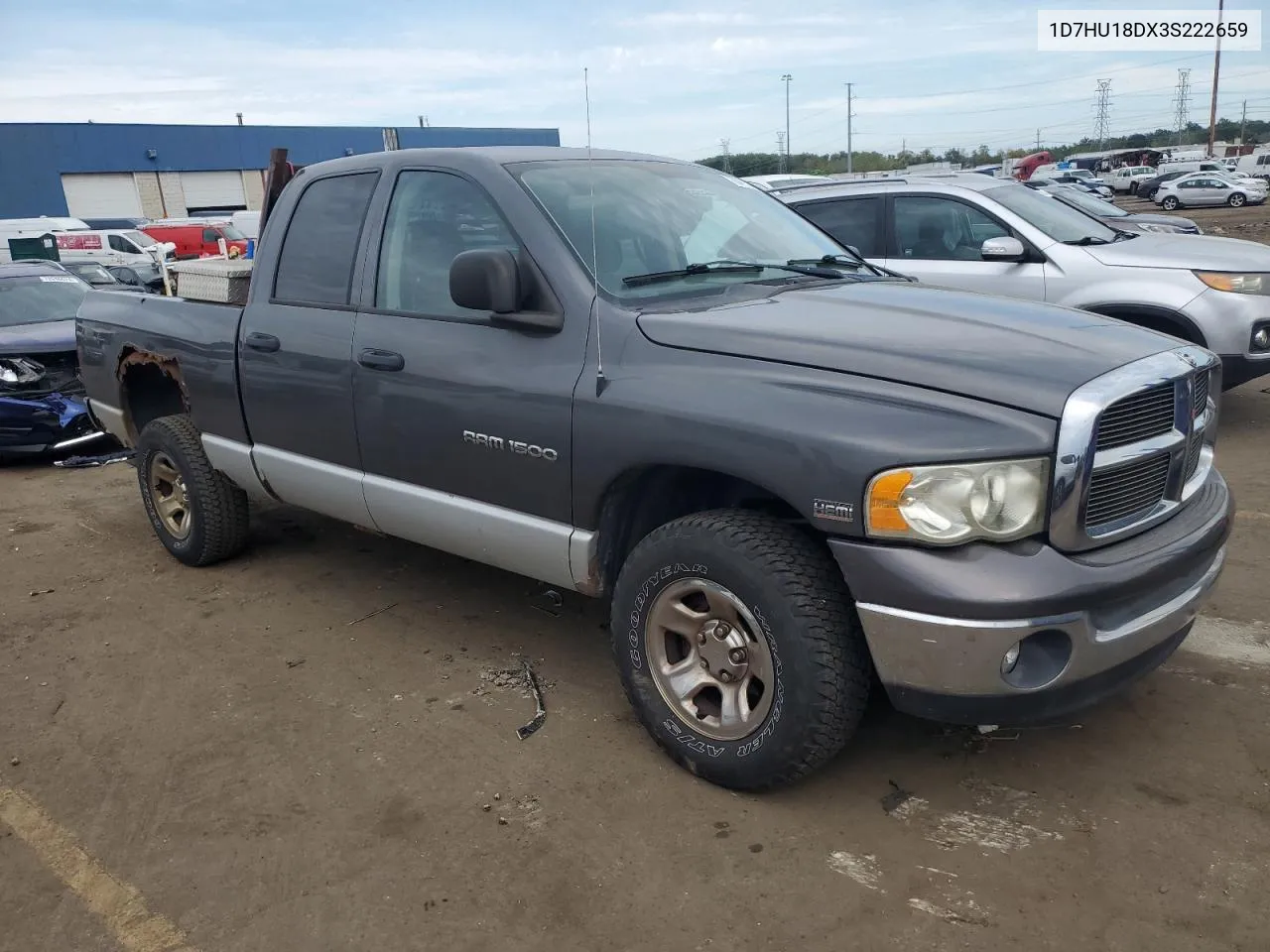 2003 Dodge Ram 1500 St VIN: 1D7HU18DX3S222659 Lot: 72641124