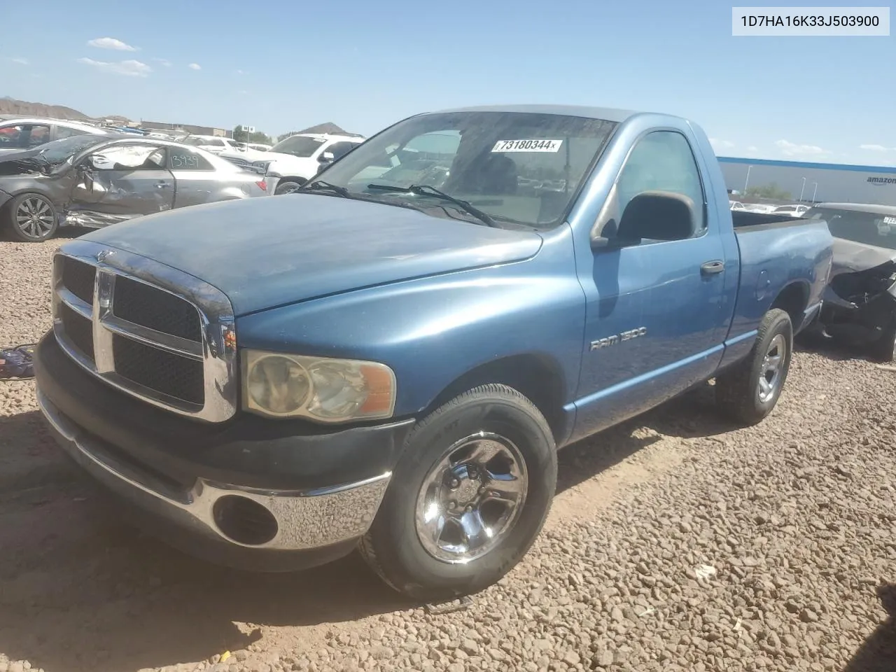 2003 Dodge Ram 1500 St VIN: 1D7HA16K33J503900 Lot: 73180344