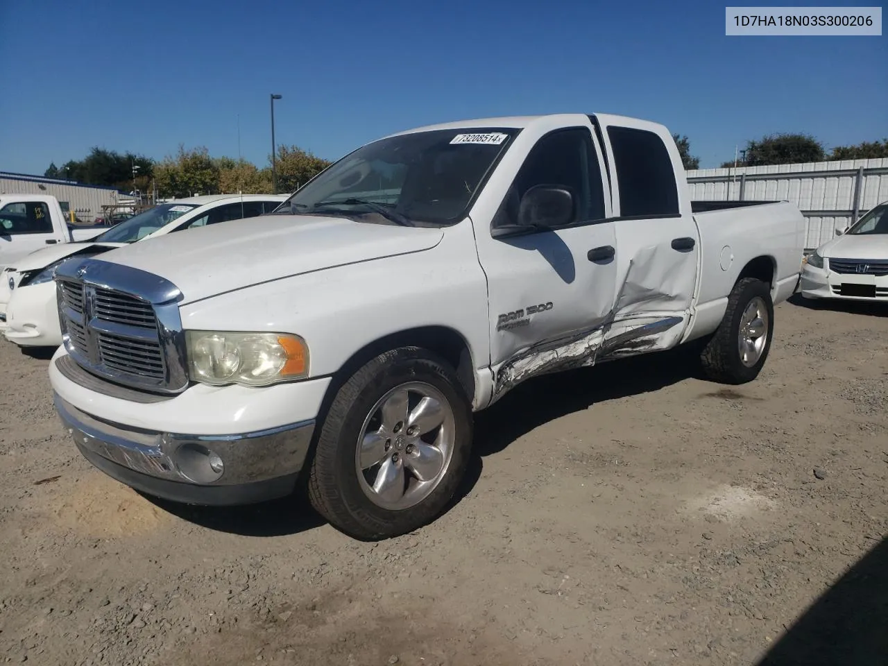 2003 Dodge Ram 1500 St VIN: 1D7HA18N03S300206 Lot: 73208514