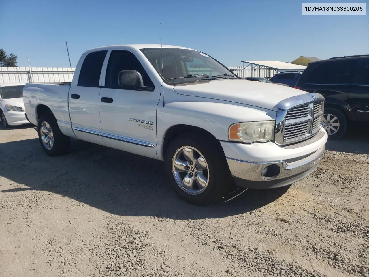 2003 Dodge Ram 1500 St VIN: 1D7HA18N03S300206 Lot: 73208514