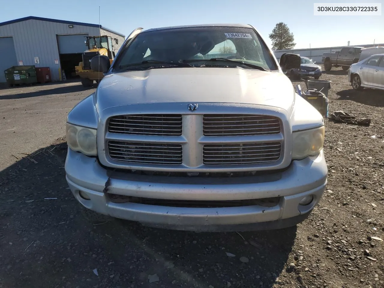 2003 Dodge Ram 2500 St VIN: 3D3KU28C33G722335 Lot: 73642704