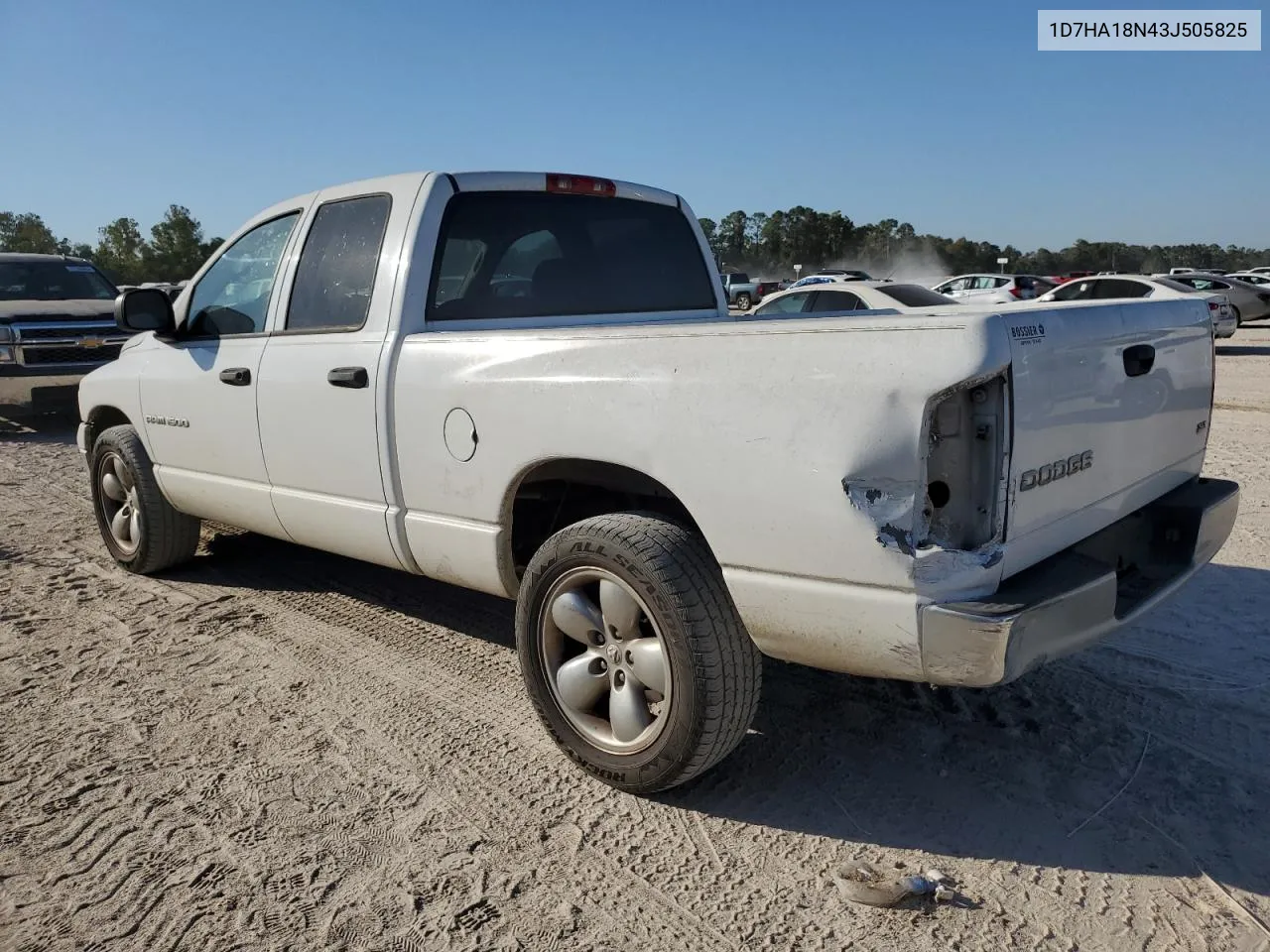 2003 Dodge Ram 1500 St VIN: 1D7HA18N43J505825 Lot: 73784674