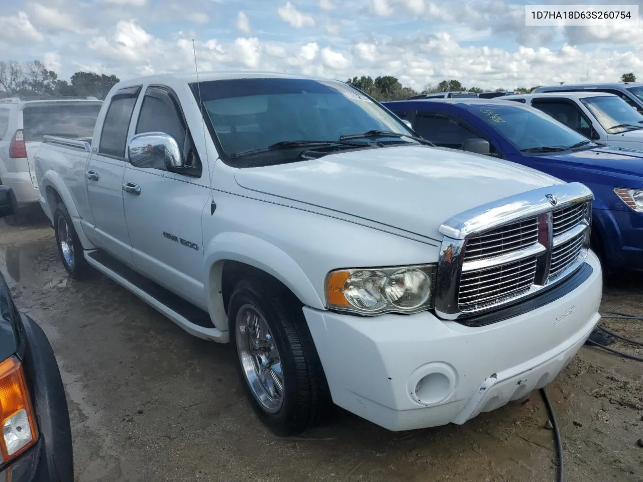 2003 Dodge Ram 1500 St VIN: 1D7HA18D63S260754 Lot: 73852204