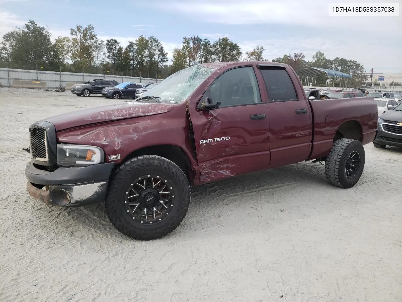 2003 Dodge Ram 1500 St VIN: 1D7HA18D53S357038 Lot: 74235454