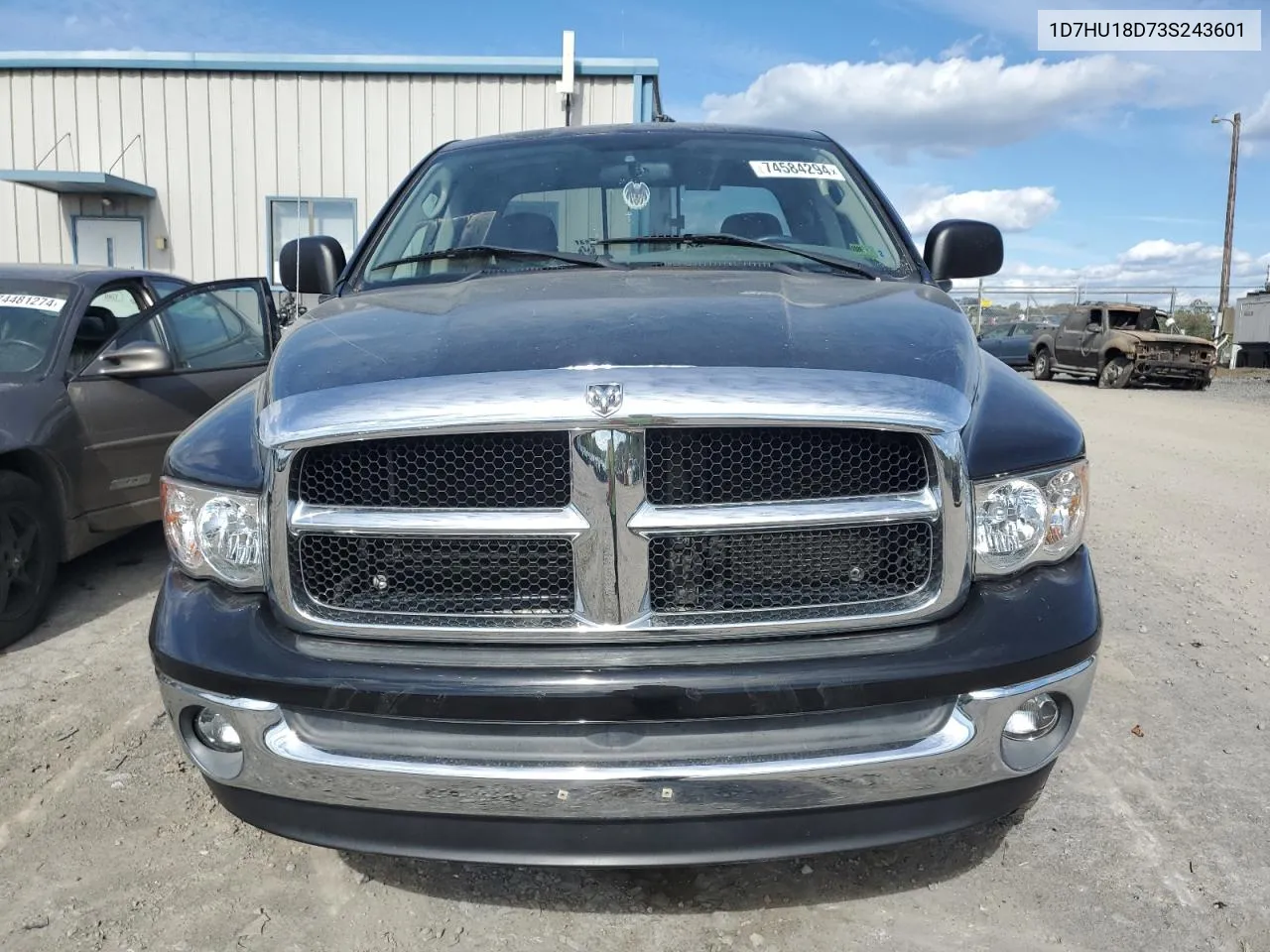 2003 Dodge Ram 1500 St VIN: 1D7HU18D73S243601 Lot: 74584294