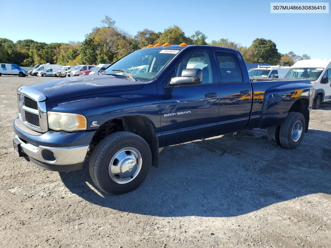 2003 Dodge Ram 3500 St VIN: 3D7MU48663G836410 Lot: 74635634