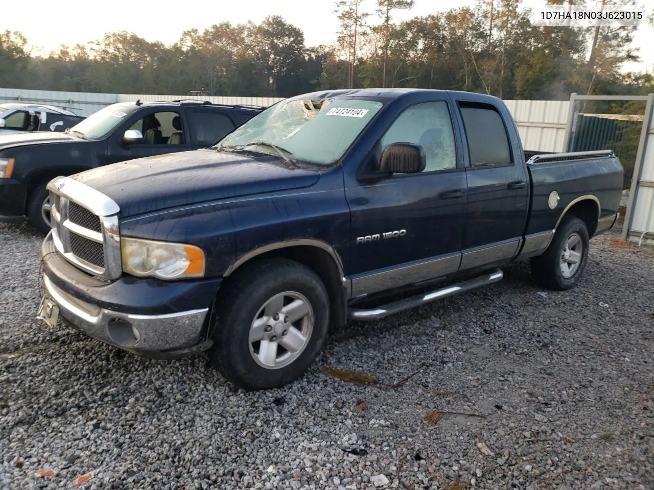 2003 Dodge Ram 1500 St VIN: 1D7HA18N03J623015 Lot: 74724104