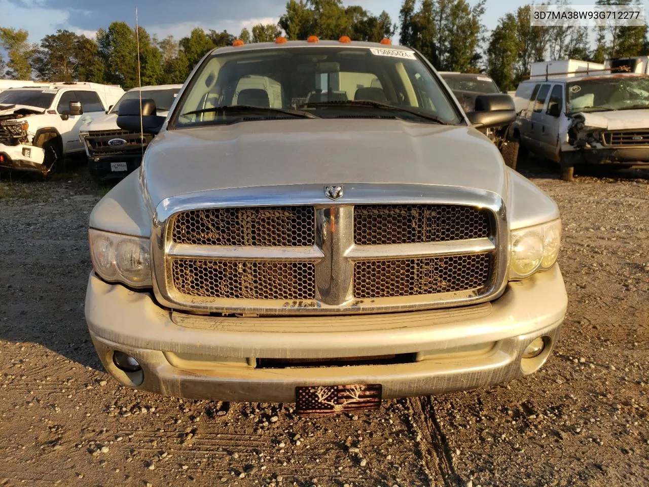 2003 Dodge Ram 3500 St VIN: 3D7MA38W93G712277 Lot: 75065424