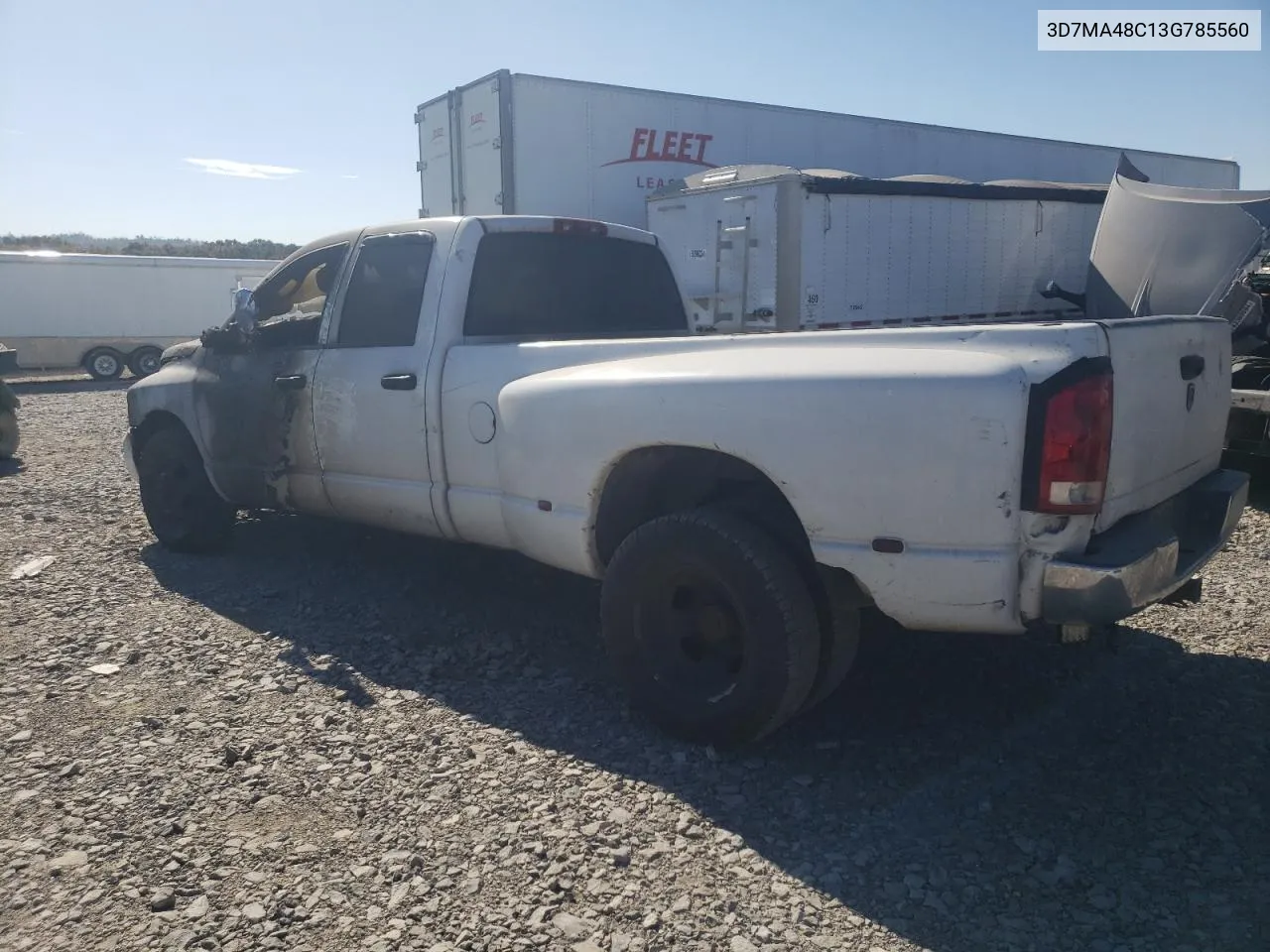 2003 Dodge Ram 3500 St VIN: 3D7MA48C13G785560 Lot: 75543154