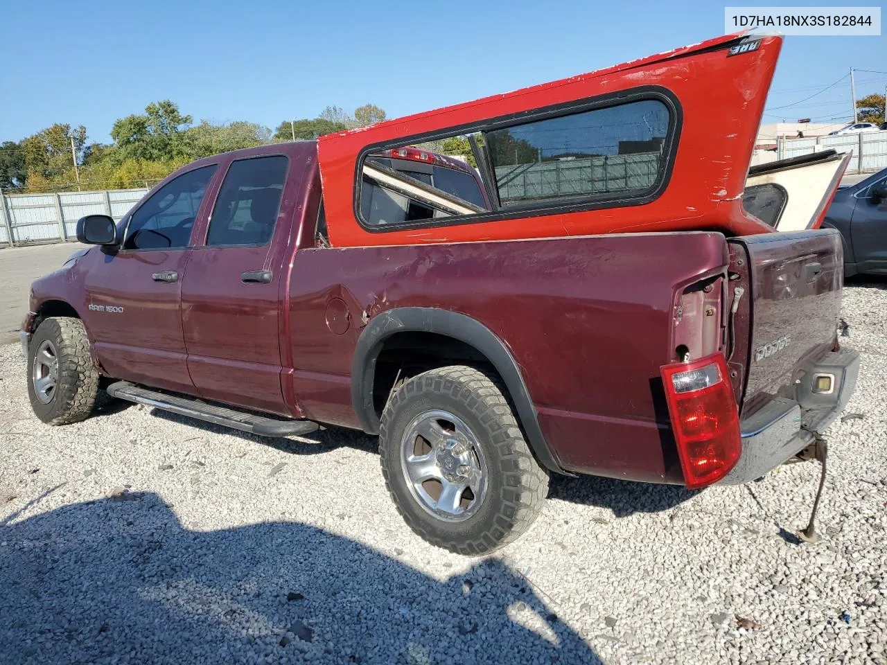 2003 Dodge Ram 1500 St VIN: 1D7HA18NX3S182844 Lot: 75624504