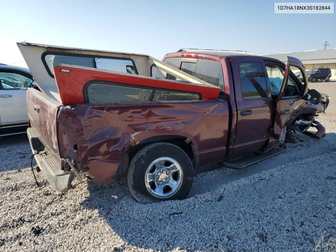 2003 Dodge Ram 1500 St VIN: 1D7HA18NX3S182844 Lot: 75624504