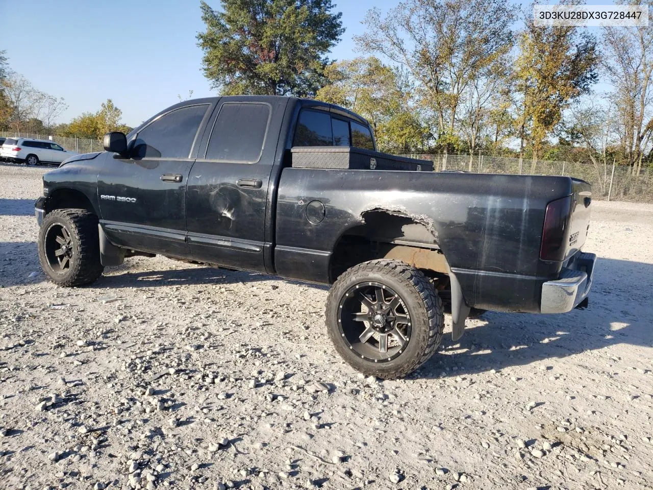 2003 Dodge Ram 2500 S VIN: 3D3KU28DX3G728447 Lot: 75713214