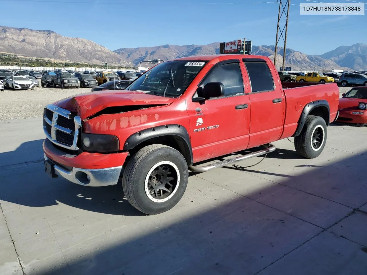 2003 Dodge Ram 1500 St VIN: 1D7HU18N73S173848 Lot: 75826324