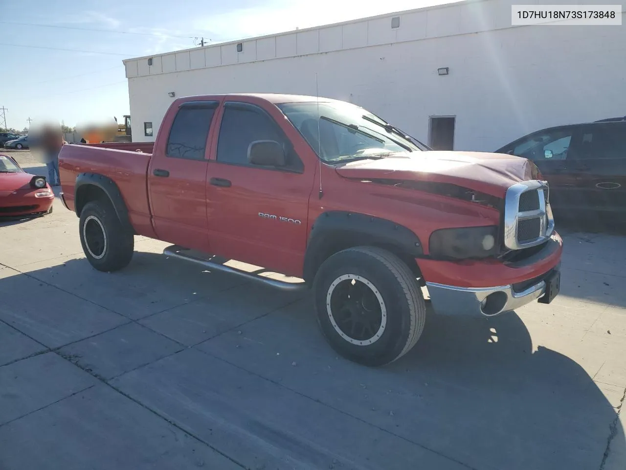 2003 Dodge Ram 1500 St VIN: 1D7HU18N73S173848 Lot: 75826324