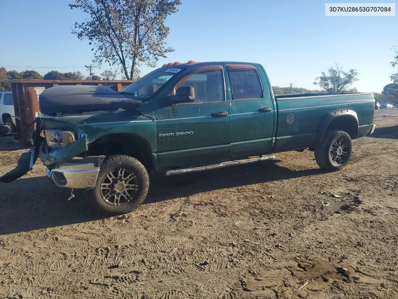 2003 Dodge Ram 2500 St VIN: 3D7KU28653G707084 Lot: 76698634