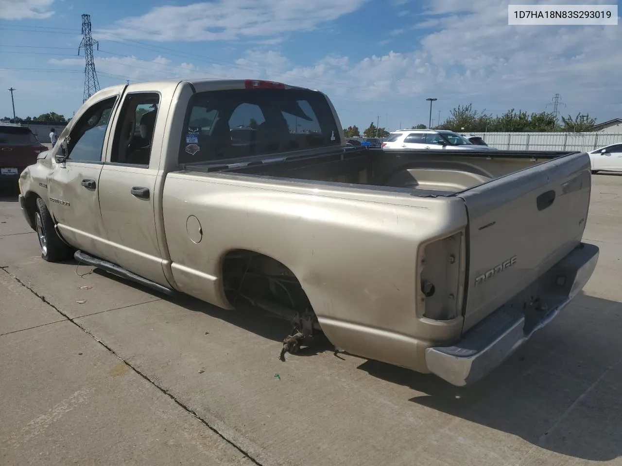 2003 Dodge Ram 1500 St VIN: 1D7HA18N83S293019 Lot: 76738214