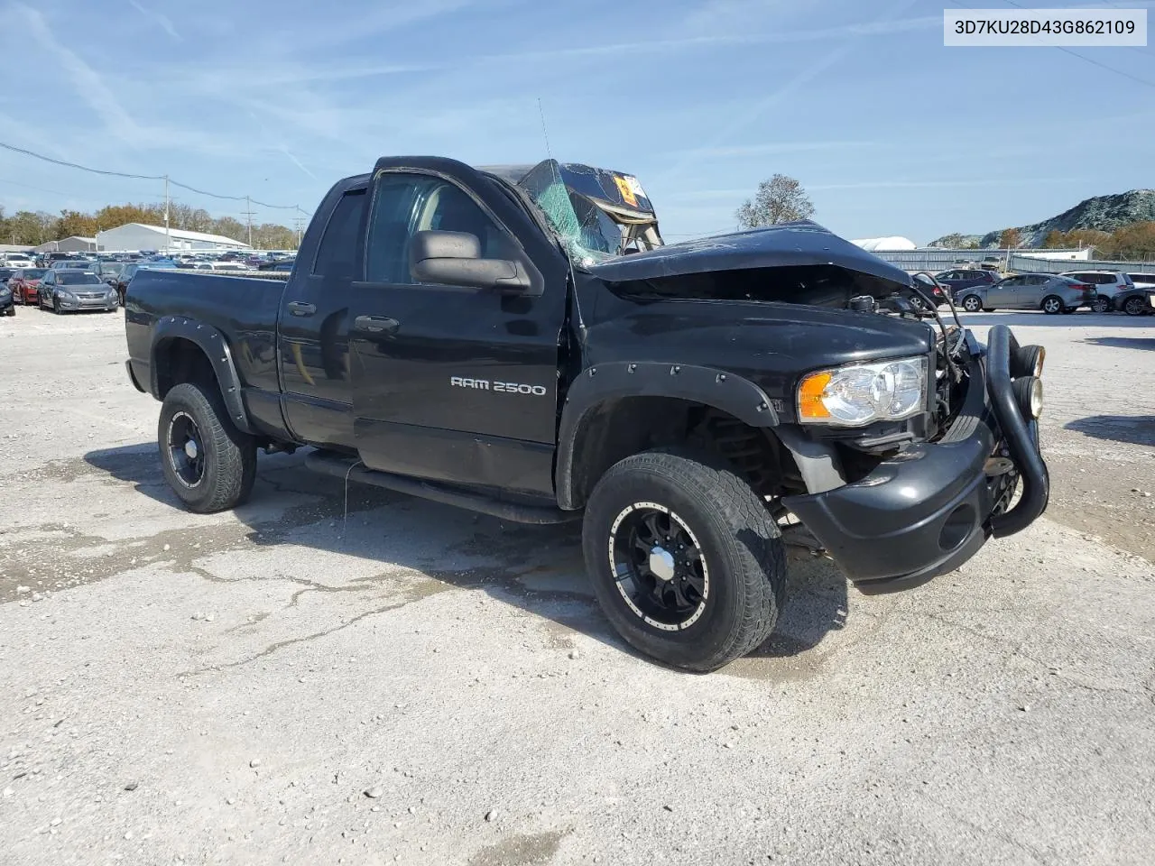 2003 Dodge Ram 2500 St VIN: 3D7KU28D43G862109 Lot: 76749394