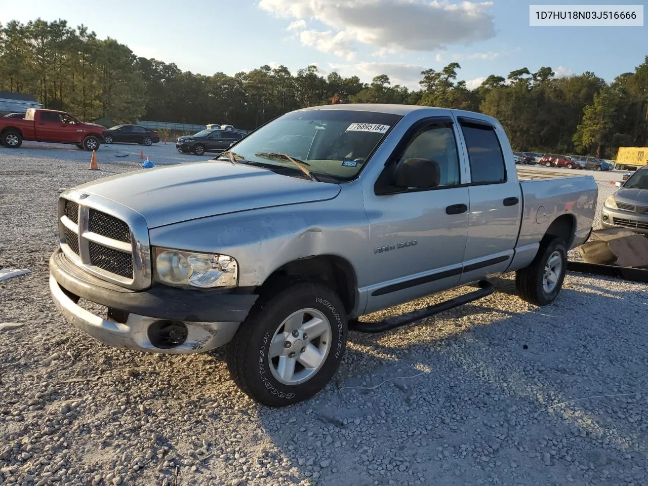 2003 Dodge Ram 1500 St VIN: 1D7HU18N03J516666 Lot: 76895184