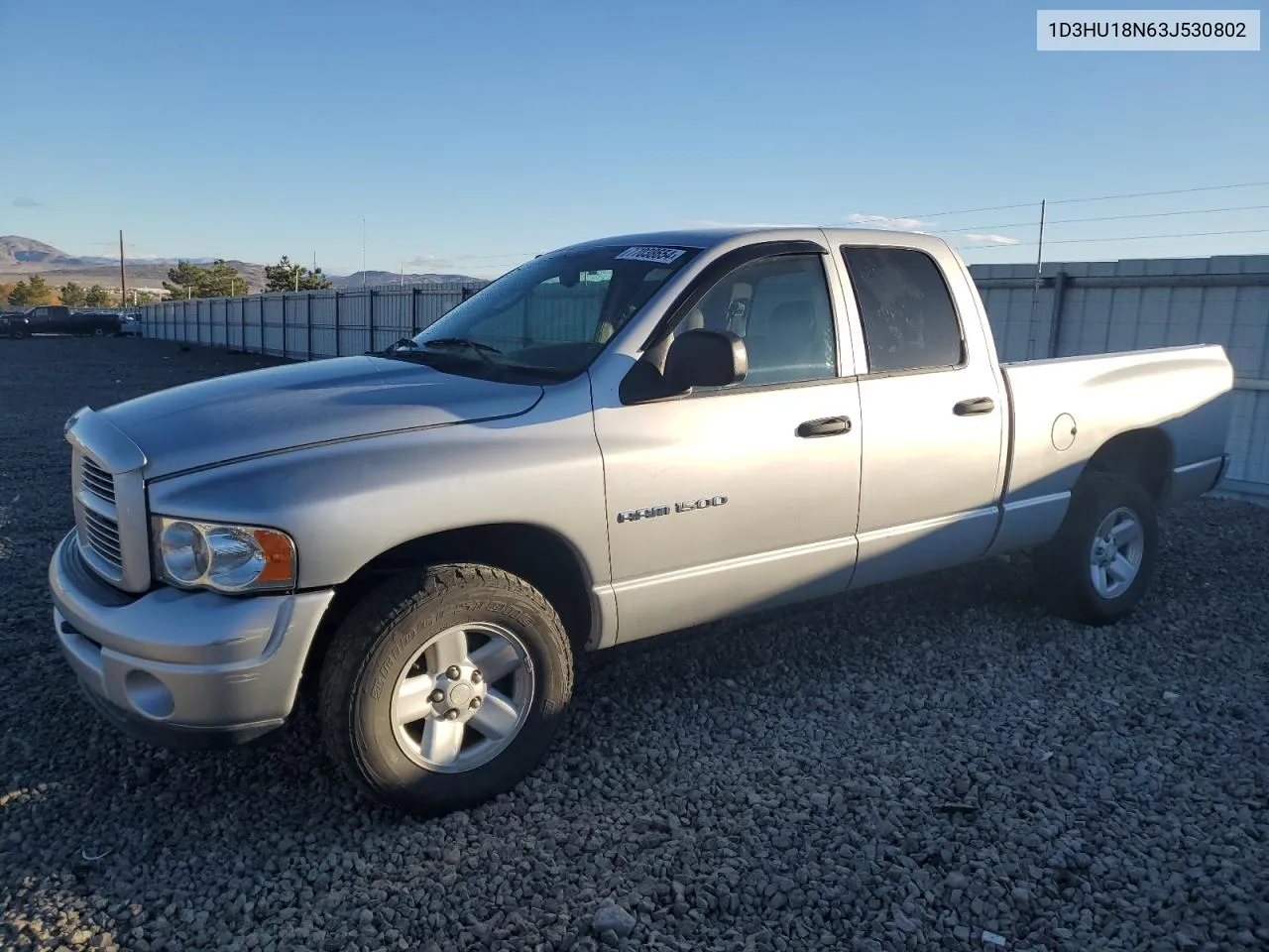 2003 Dodge Ram 1500 St VIN: 1D3HU18N63J530802 Lot: 77038654