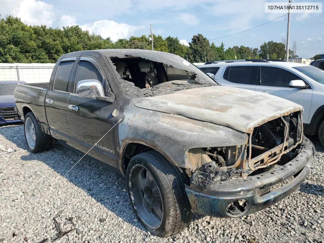 2003 Dodge Ram 1500 St VIN: 1D7HA18N13S112715 Lot: 77188494