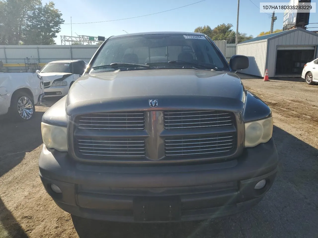 2003 Dodge Ram 1500 St VIN: 1D7HA18D33S283229 Lot: 77235284