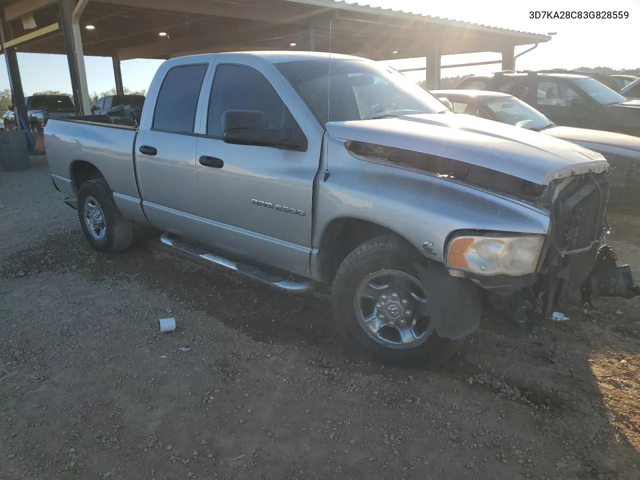 2003 Dodge Ram 2500 St VIN: 3D7KA28C83G828559 Lot: 77412864