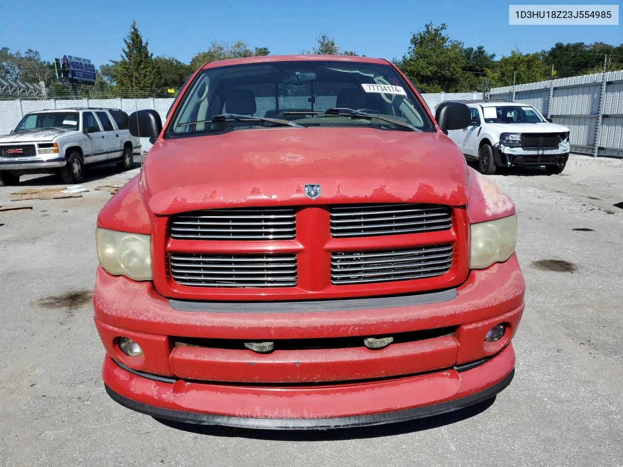 2003 Dodge Ram 1500 St VIN: 1D3HU18Z23J554985 Lot: 77734174