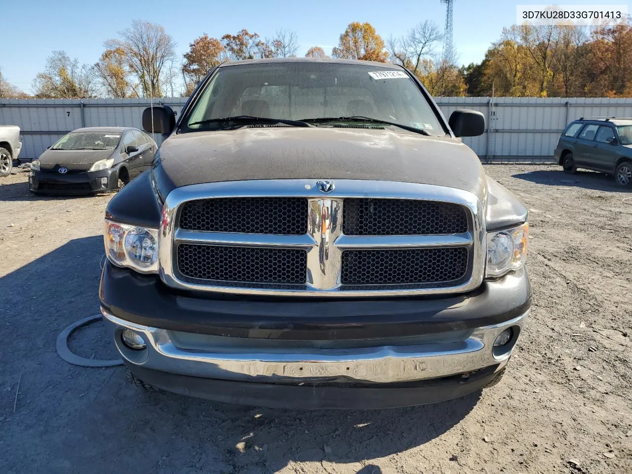 2003 Dodge Ram 2500 St VIN: 3D7KU28D33G701413 Lot: 77971214