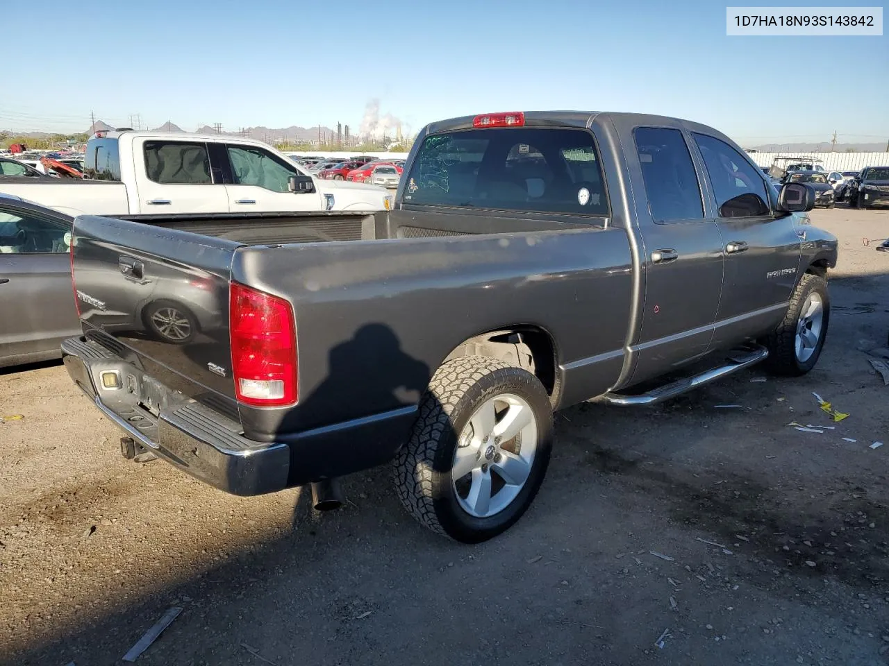 2003 Dodge Ram 1500 St VIN: 1D7HA18N93S143842 Lot: 79771434