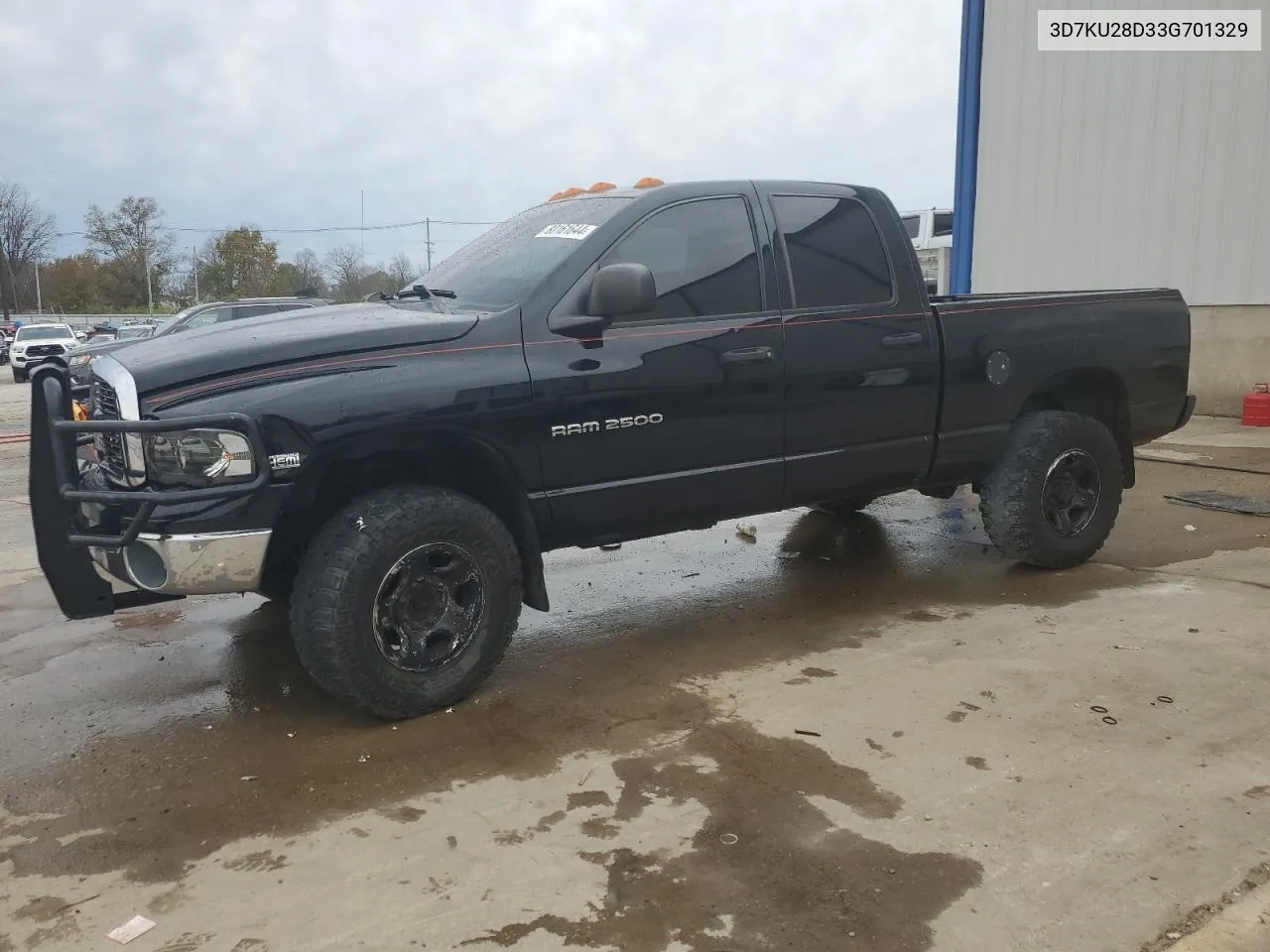 2003 Dodge Ram 2500 St VIN: 3D7KU28D33G701329 Lot: 80161644