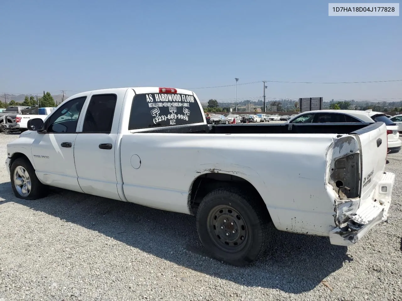 2004 Dodge Ram 1500 St VIN: 1D7HA18D04J177828 Lot: 58769394