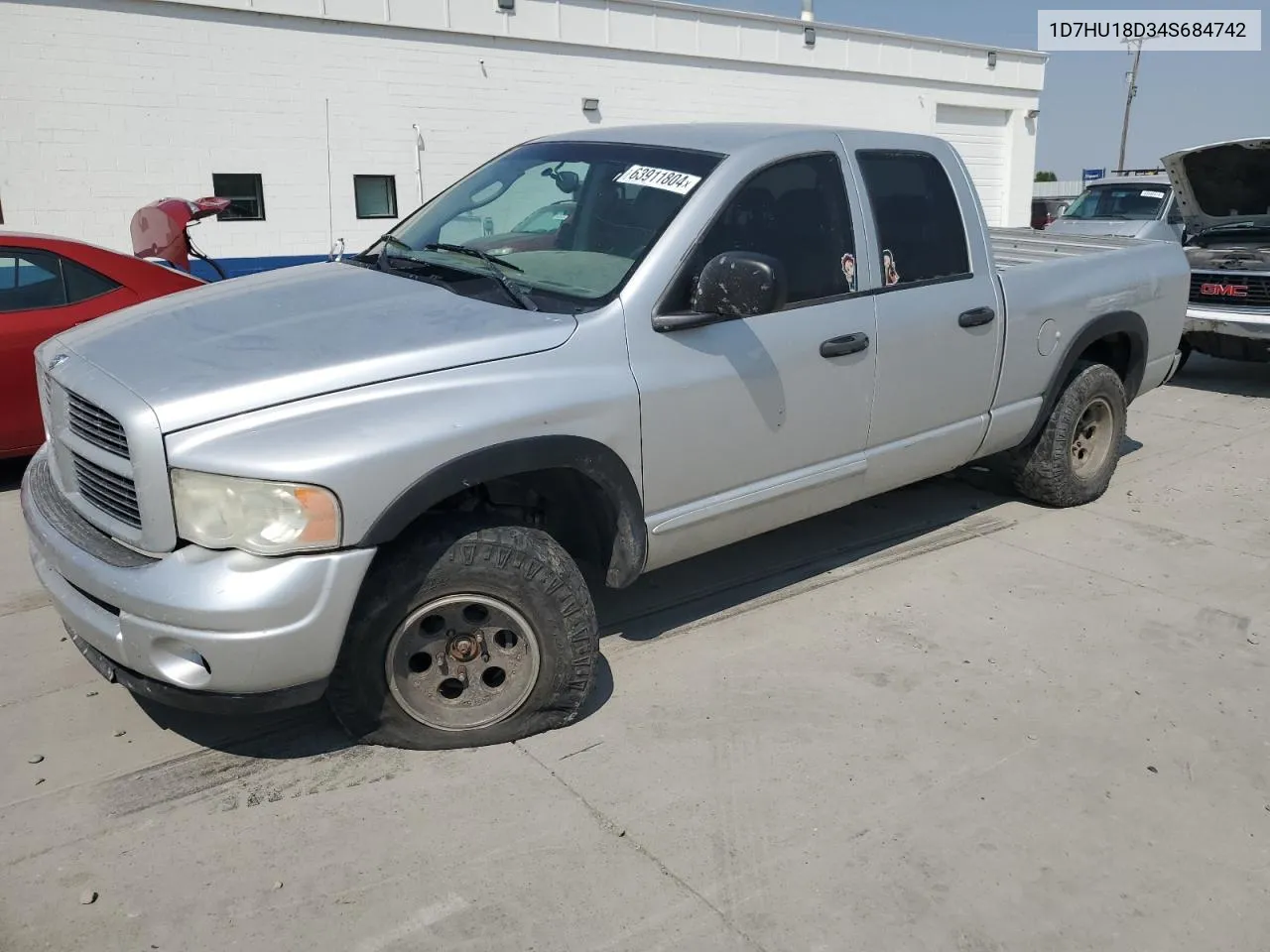 2004 Dodge Ram 1500 St VIN: 1D7HU18D34S684742 Lot: 63911804