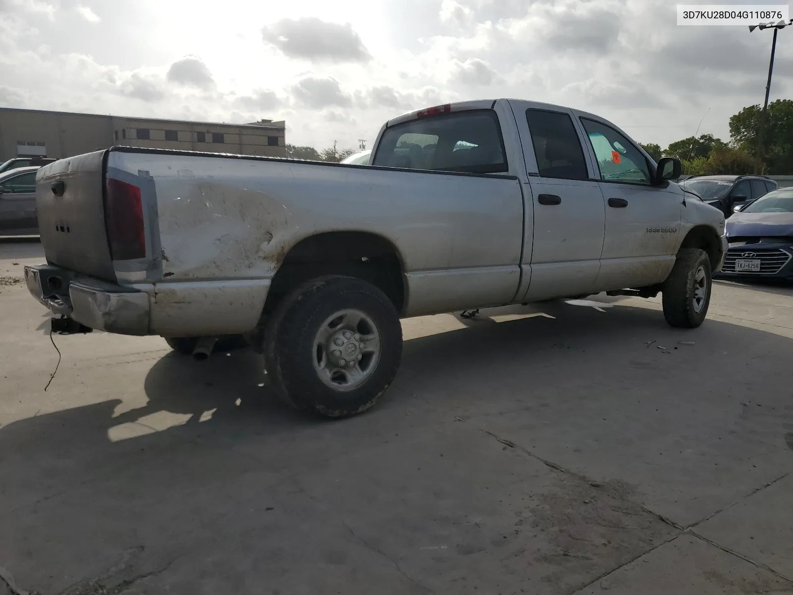 3D7KU28D04G110876 2004 Dodge Ram 2500 St