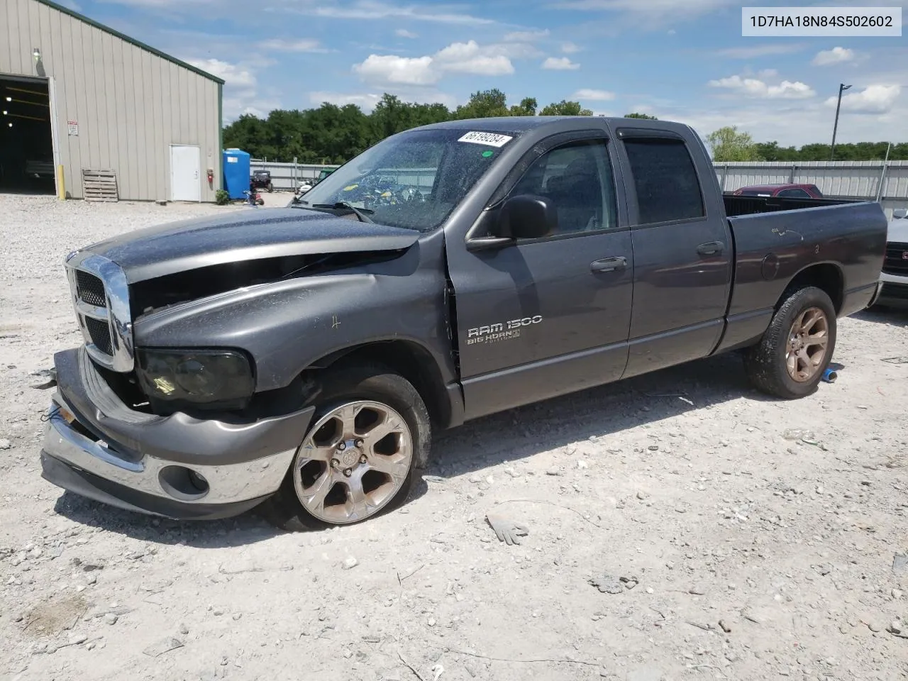 2004 Dodge Ram 1500 St VIN: 1D7HA18N84S502602 Lot: 66199284