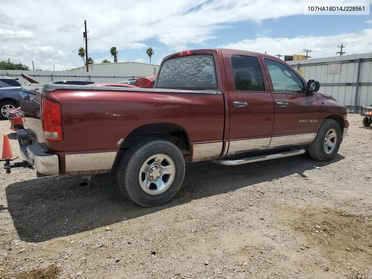 2004 Dodge Ram 1500 St VIN: 1D7HA18D14J228561 Lot: 67893124