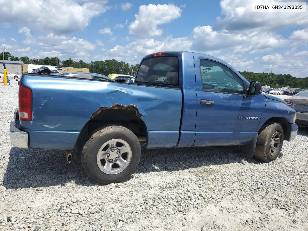 2004 Dodge Ram 1500 St VIN: 1D7HA16N34J293035 Lot: 68165504